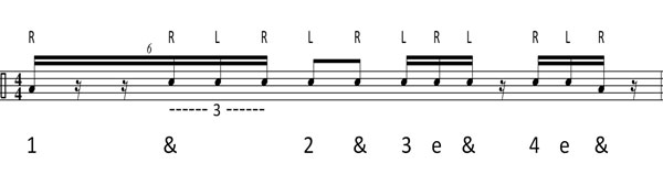 Muse Supremacy - Verse snare pattern