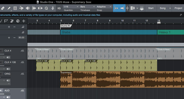 Muse Supremacy - Intro Clicks and Time Signatures