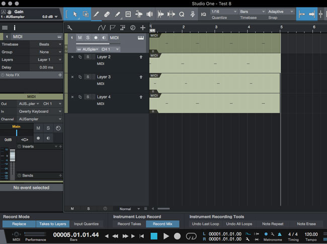 Studio One - Takes to Layers - Example - Test-8