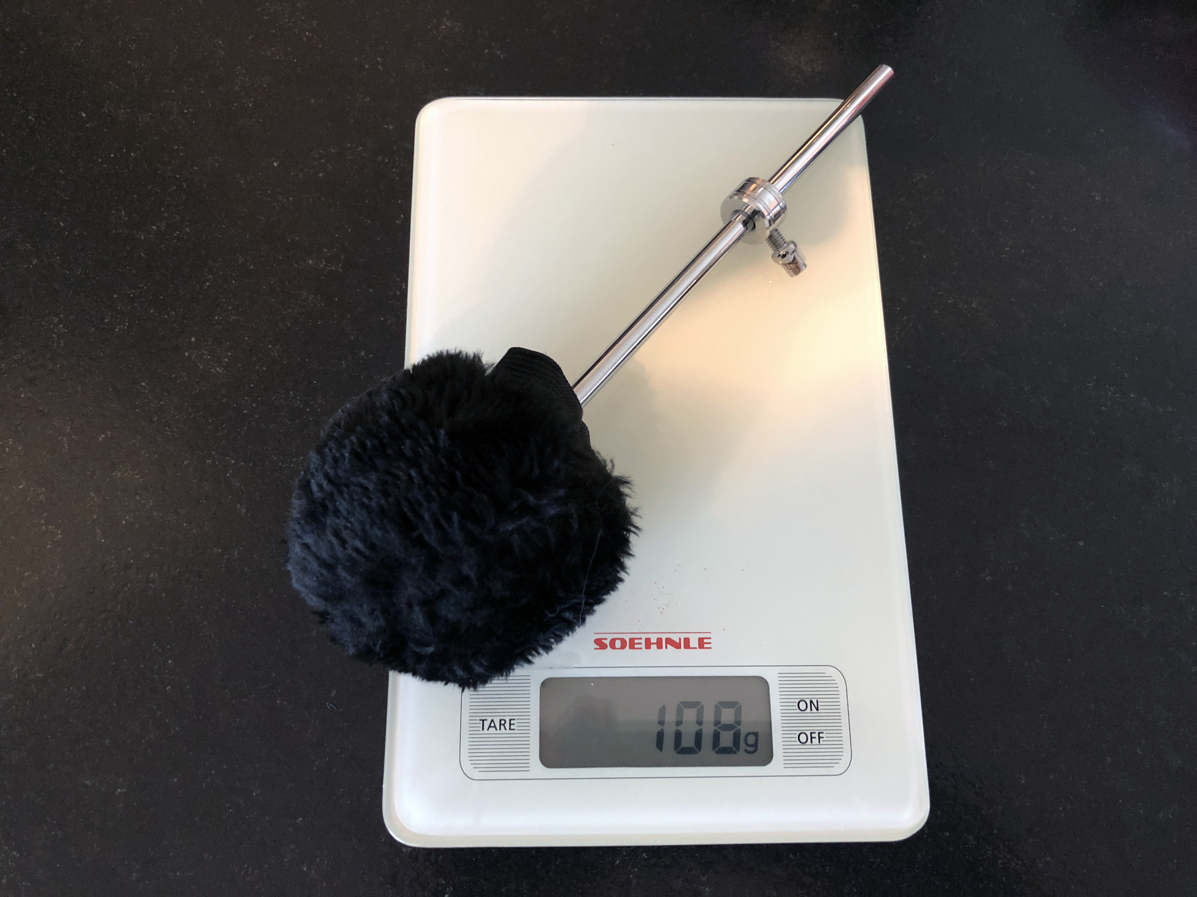 DW SM104W Black Sheep KIck drum beater (Rich Redmond), with fleece cover