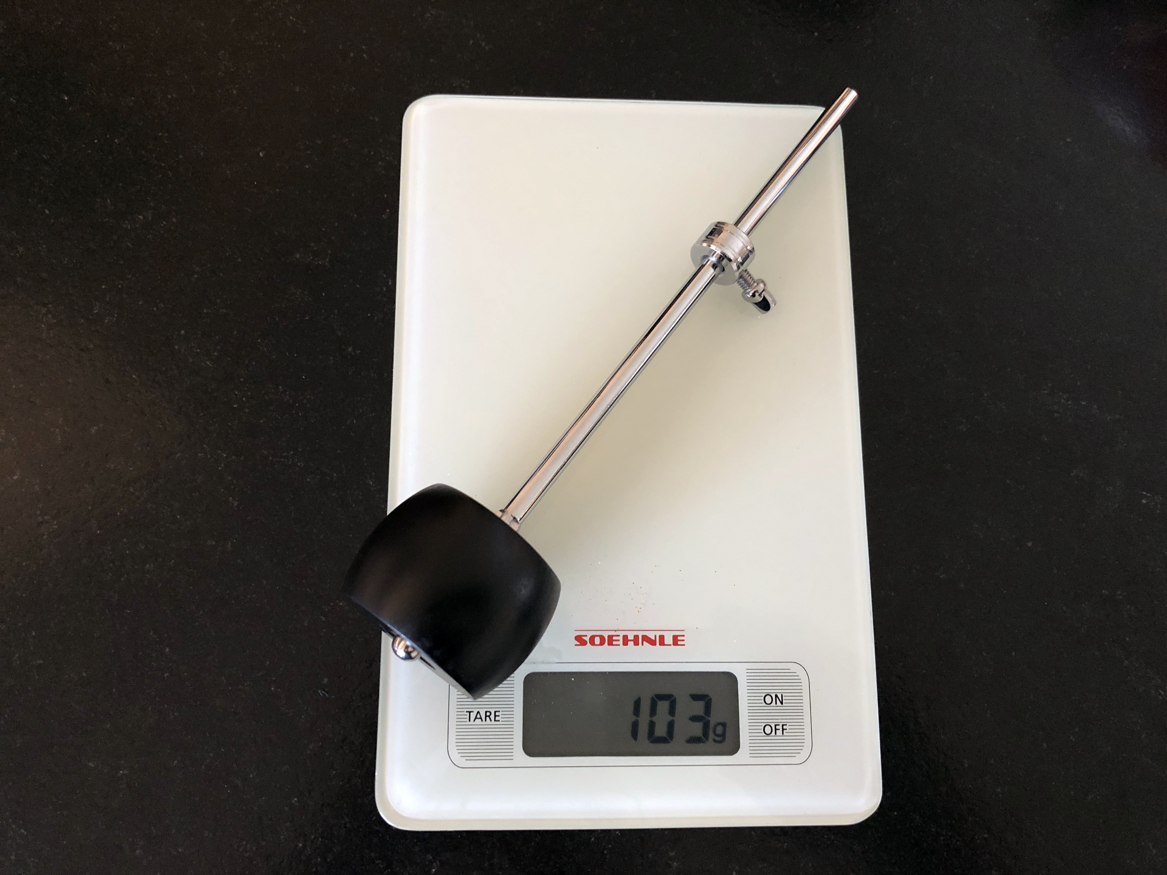 DW SM104W Black Sheep KIck drum beater (Rich Redmond), without fleece cover