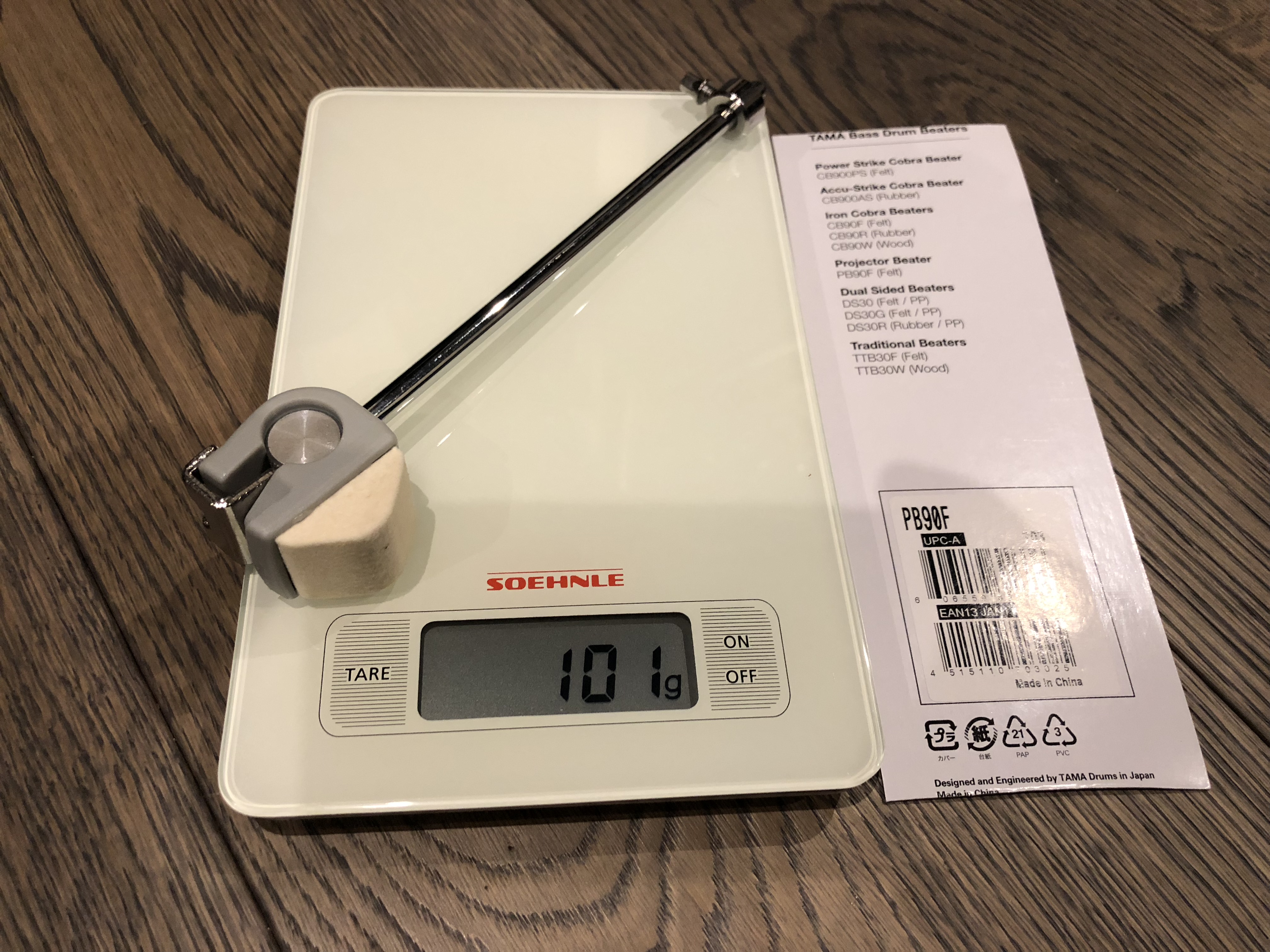 Tama PB90F Felt Beater Speed Cobra