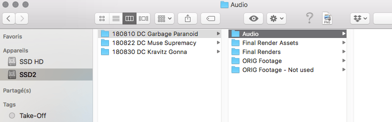 FCPX Mac Folder Projects - Subfolders