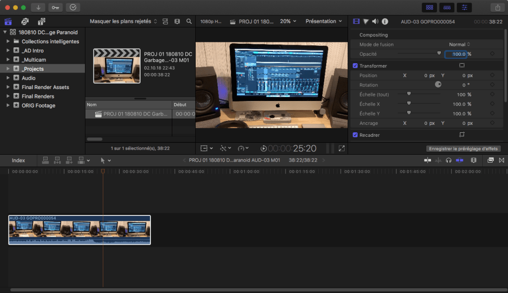 FCPX Project Workflow