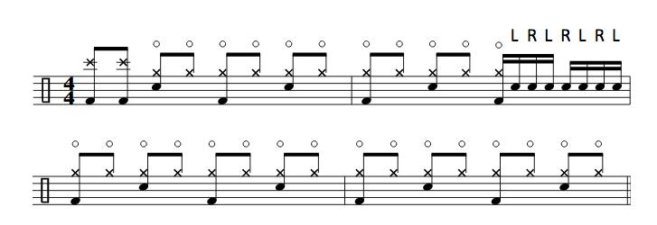 Always On The Run - Outro - Part 1 - Groove and fill