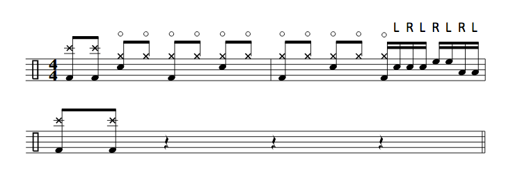 Always On The Run - Outro - Part 3 - Groove and fill