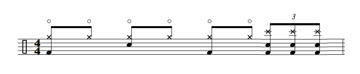 Always On The Run - Solo - Syncopated Fill