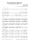 Drum transcription - Song Charting Made Easy - Right Here - Jim Riley version - thumbnail
